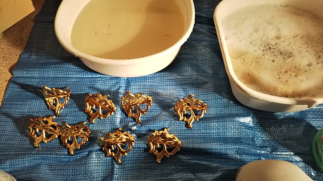 瓔珞部品洗浄後